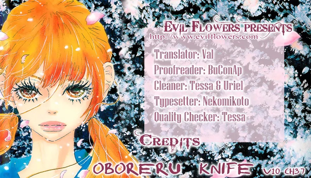 Oboreru Knife Chapter 37 page 1 - Chapter 37: Afterimage