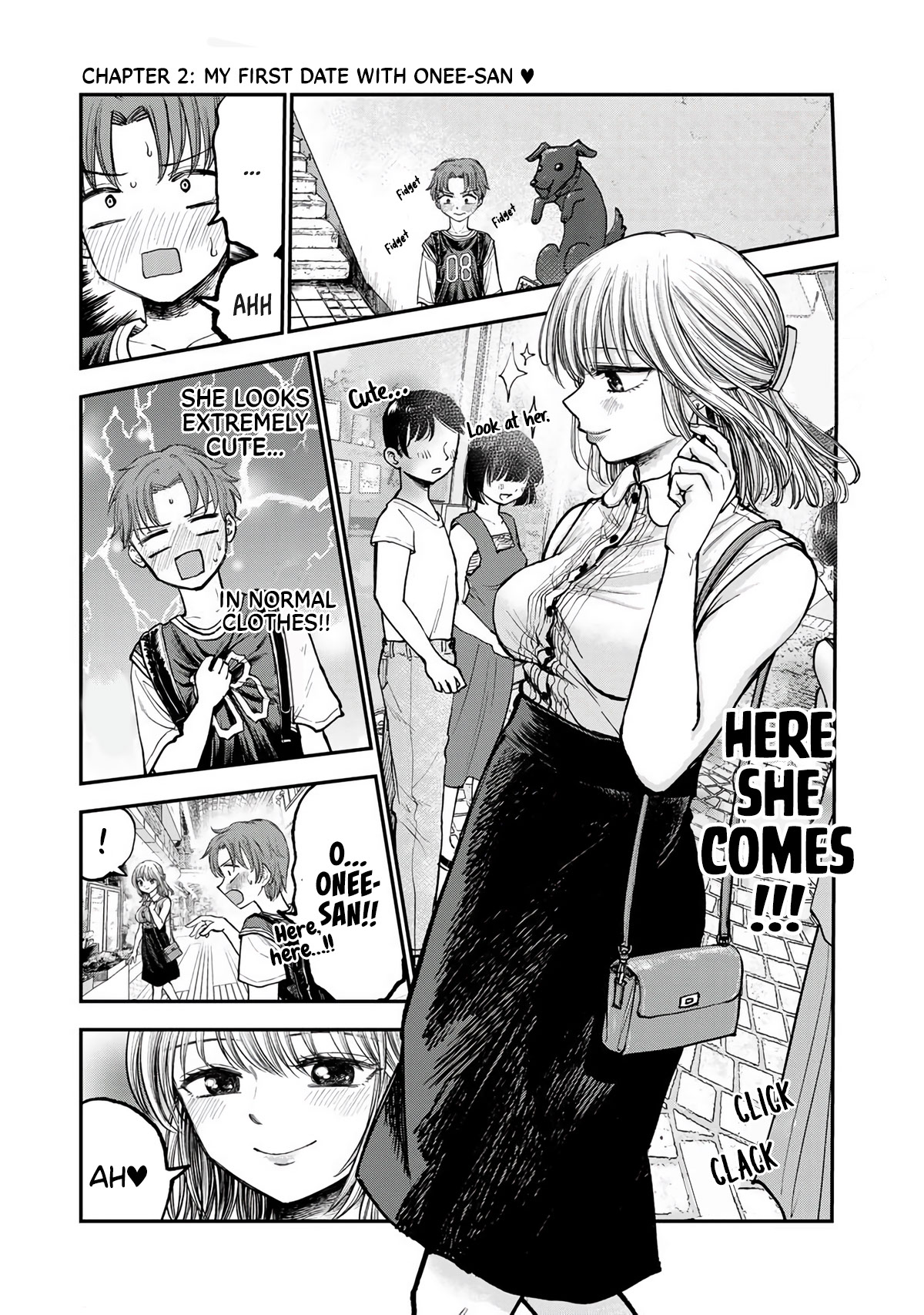 Occhoko Doji Onee-san Chapter 2 page 2 - Chapter 2: My first date with Onee-san ♥