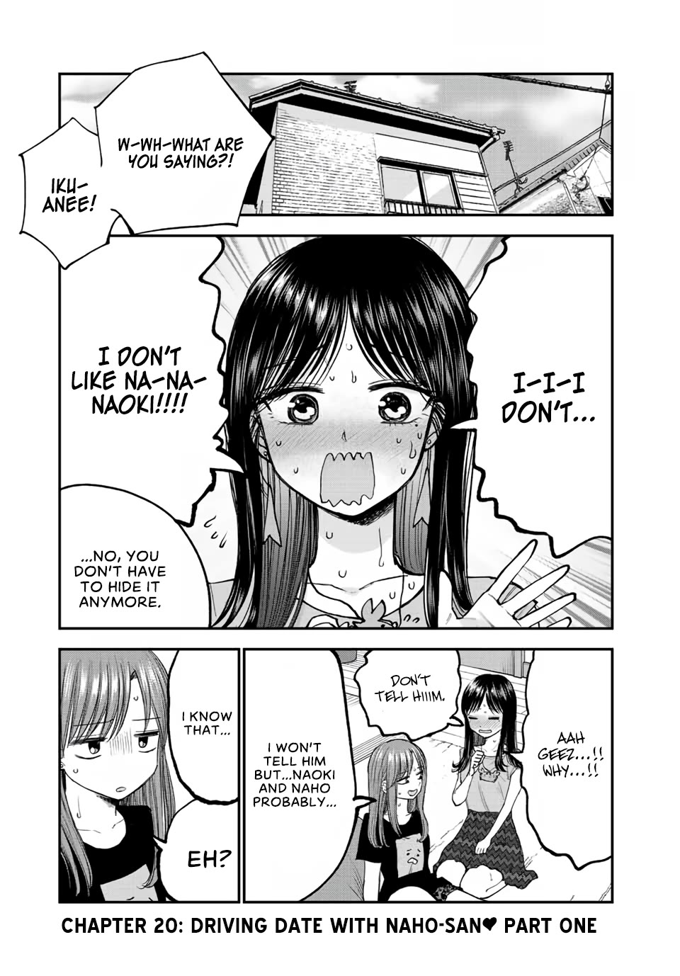Occhoko Doji Onee-san Chapter 20 page 1 - Chapter 20: DRIVING DATE WITH NAHO-SAN ♥️ PART ONE