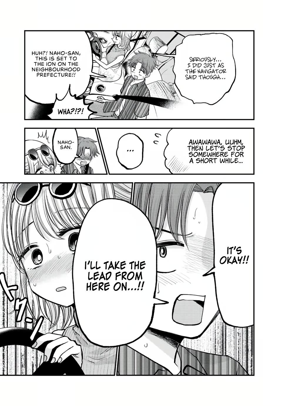 Occhoko Doji Onee-san Chapter 21 page 11 - Chapter 21: DRIVING DATE WITH NAHO-SAN ♥️ PART TWO