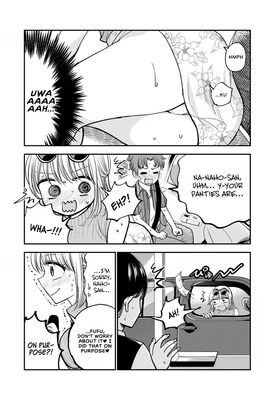 Occhoko Doji Onee-san Chapter 21 page 7 - Chapter 21: DRIVING DATE WITH NAHO-SAN ♥️ PART TWO