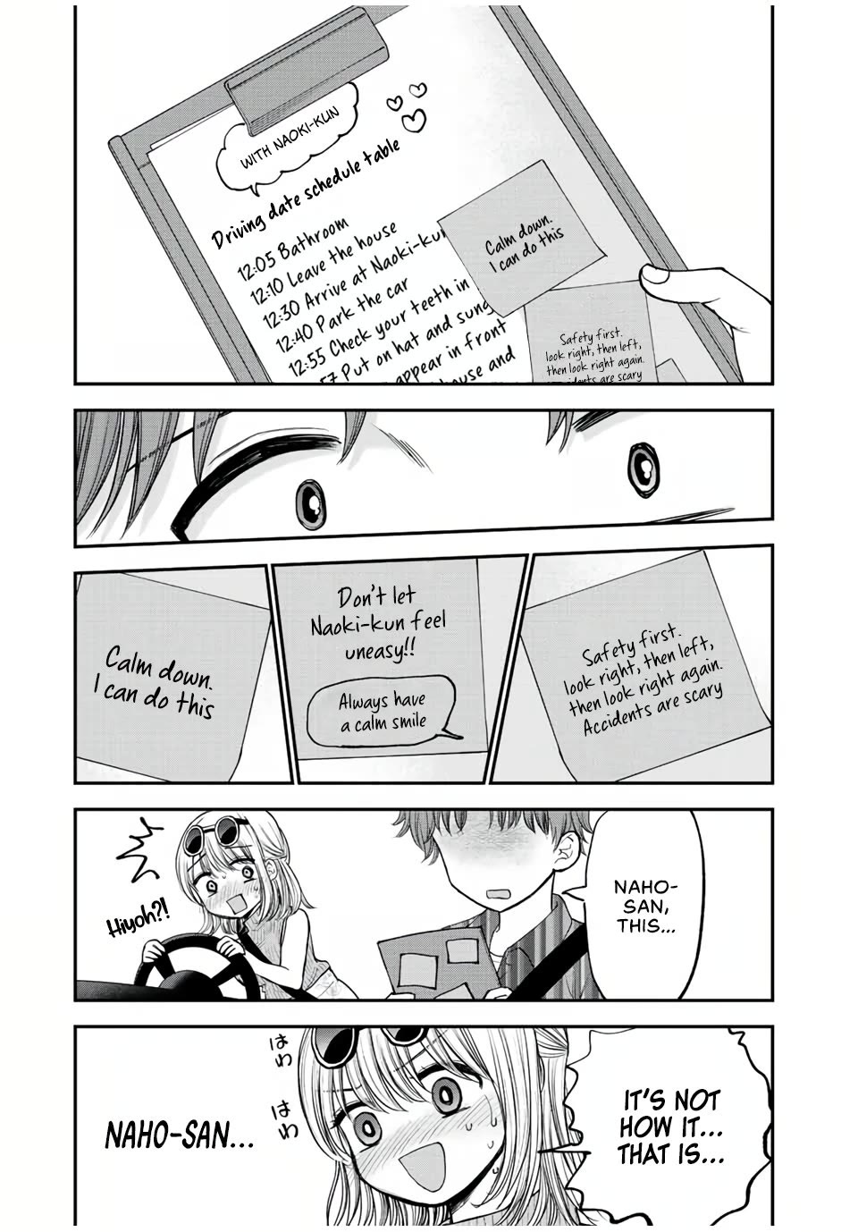 Occhoko Doji Onee-san Chapter 21 page 9 - Chapter 21: DRIVING DATE WITH NAHO-SAN ♥️ PART TWO