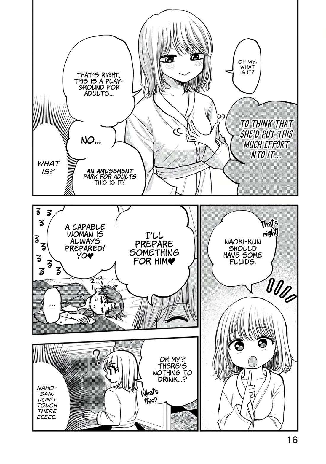 Occhoko Doji Onee-san Chapter 23 page 2 - Chapter 23: NAHO-SAN AND THE LOVE HOTEL♥️ PART TWO