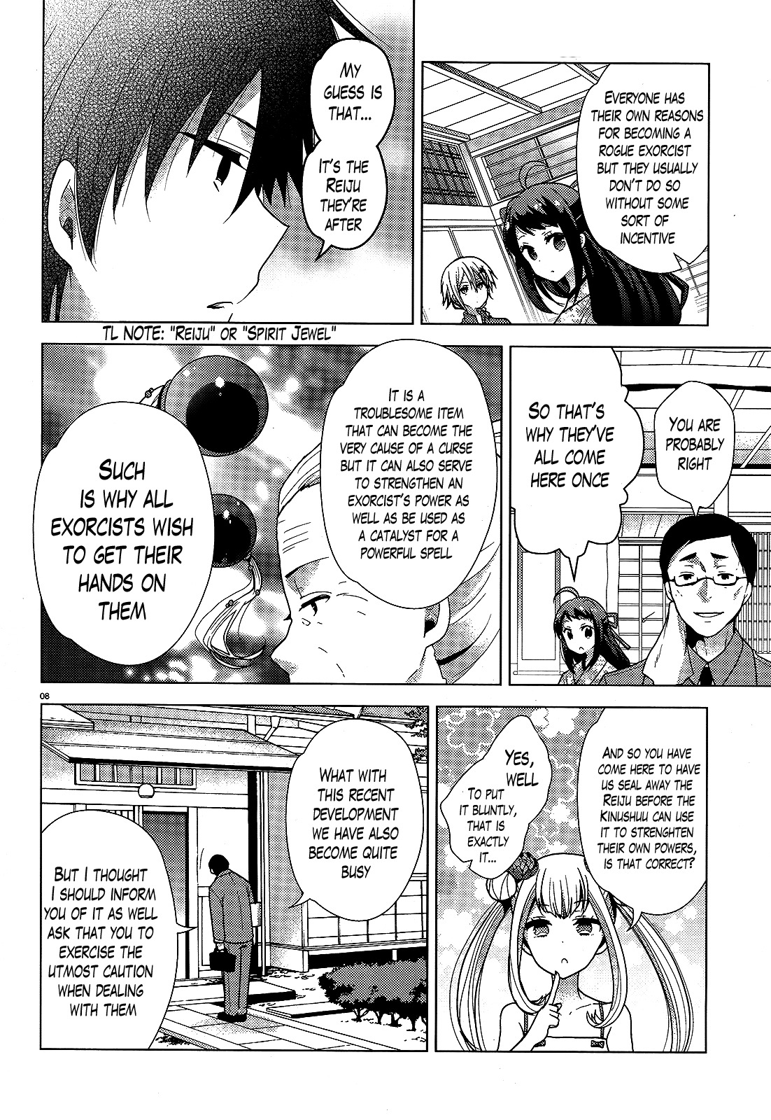Occult Maiden - Hishou - Oni o Tsugu Shounen Chapter 2 page 8 - Chapter 2: The Exorcists at Rest