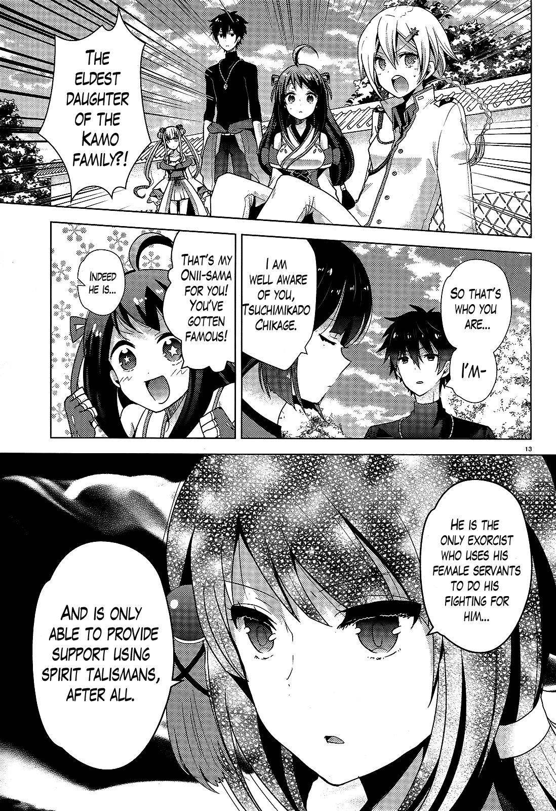 Occult Maiden - Hishou - Oni o Tsugu Shounen Chapter 3 page 13 - Chapter 3: The Three Exorcist Families