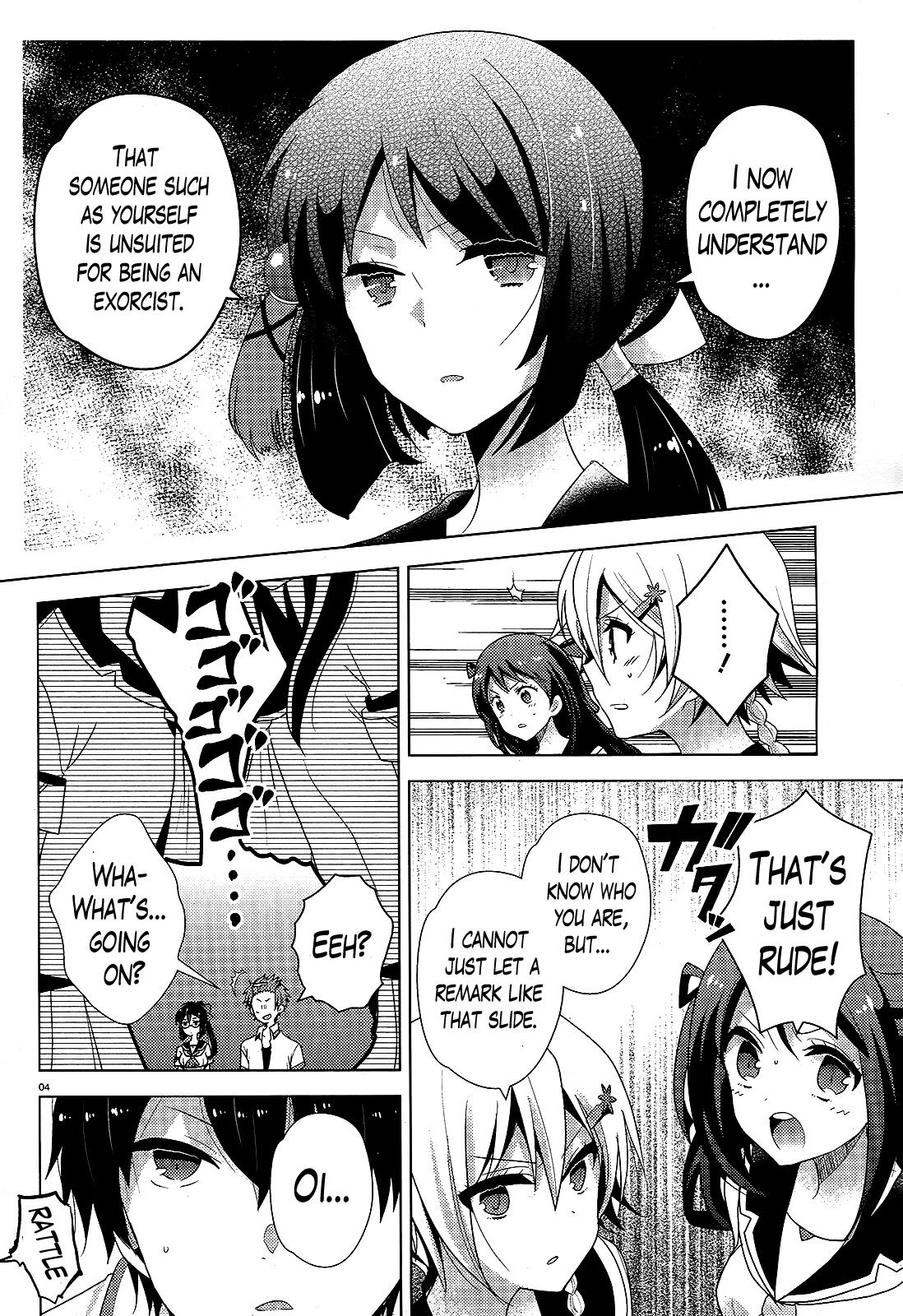 Occult Maiden - Hishou - Oni o Tsugu Shounen Chapter 3 page 4 - Chapter 3: The Three Exorcist Families
