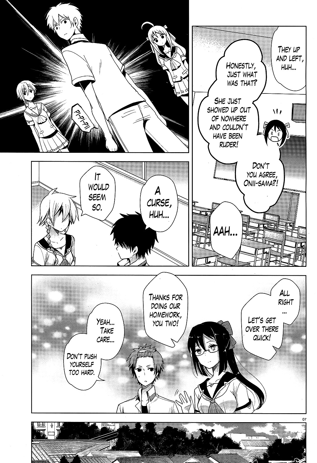 Occult Maiden - Hishou - Oni o Tsugu Shounen Chapter 3 page 7 - Chapter 3: The Three Exorcist Families