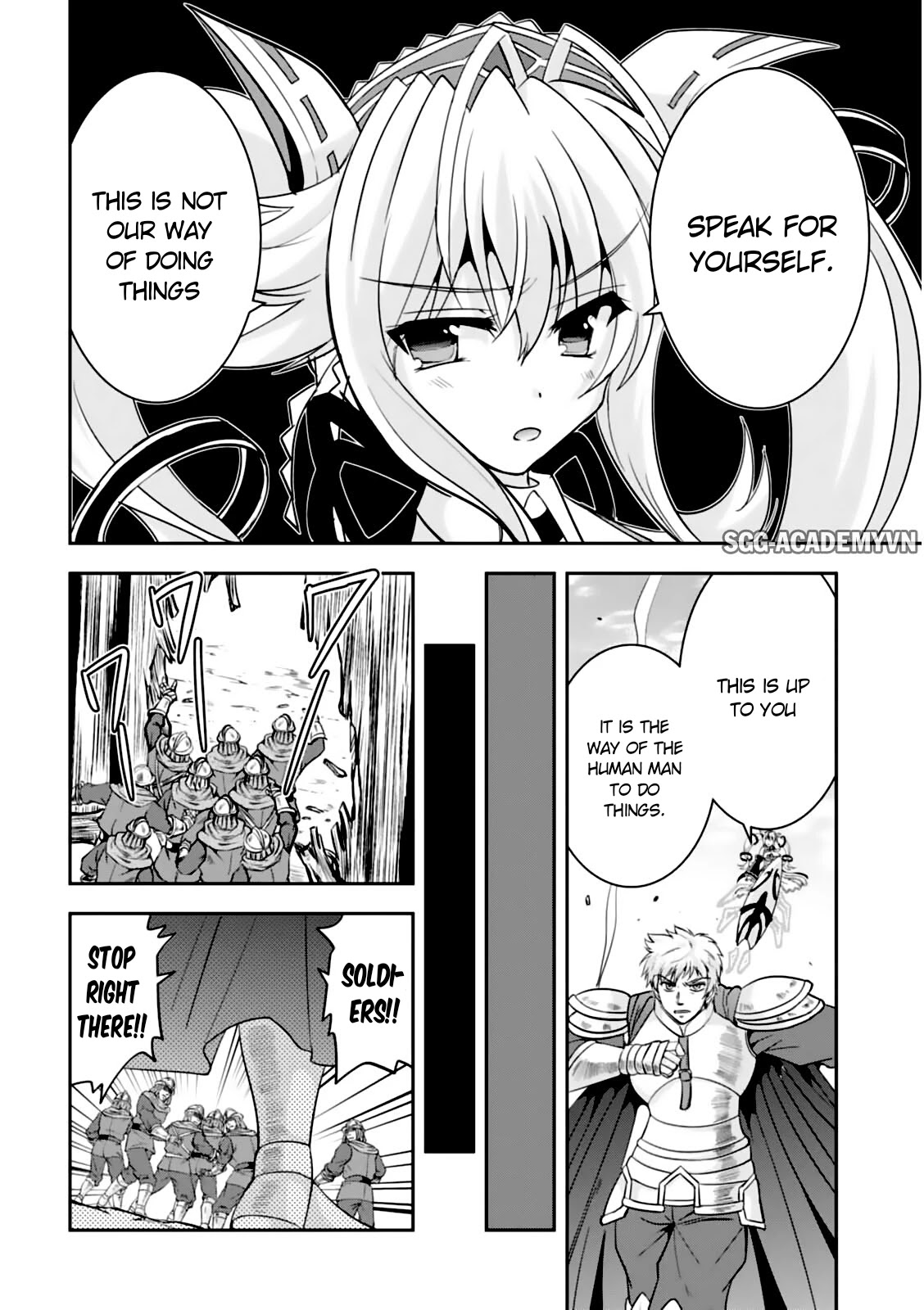 Ochitekita Ryuuou to Horobiyuku Majo no Kuni Chapter 10.1 page 14 - Chapter 10.1: Offensive and Defense of The Fort, Again