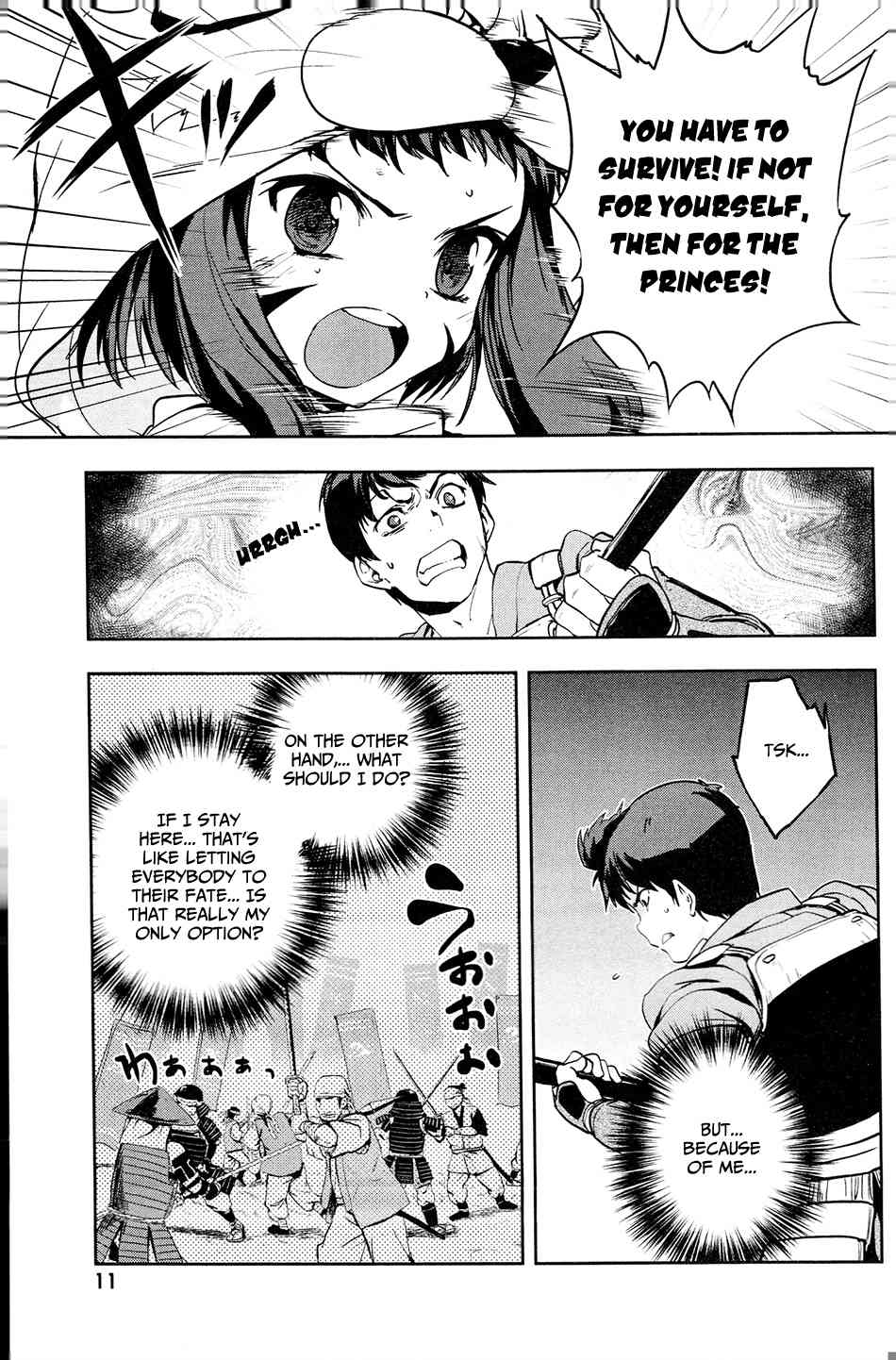 Oda Nobuna no Yabou Chapter 16 page 13 - Chapter 16: Never Surrender!