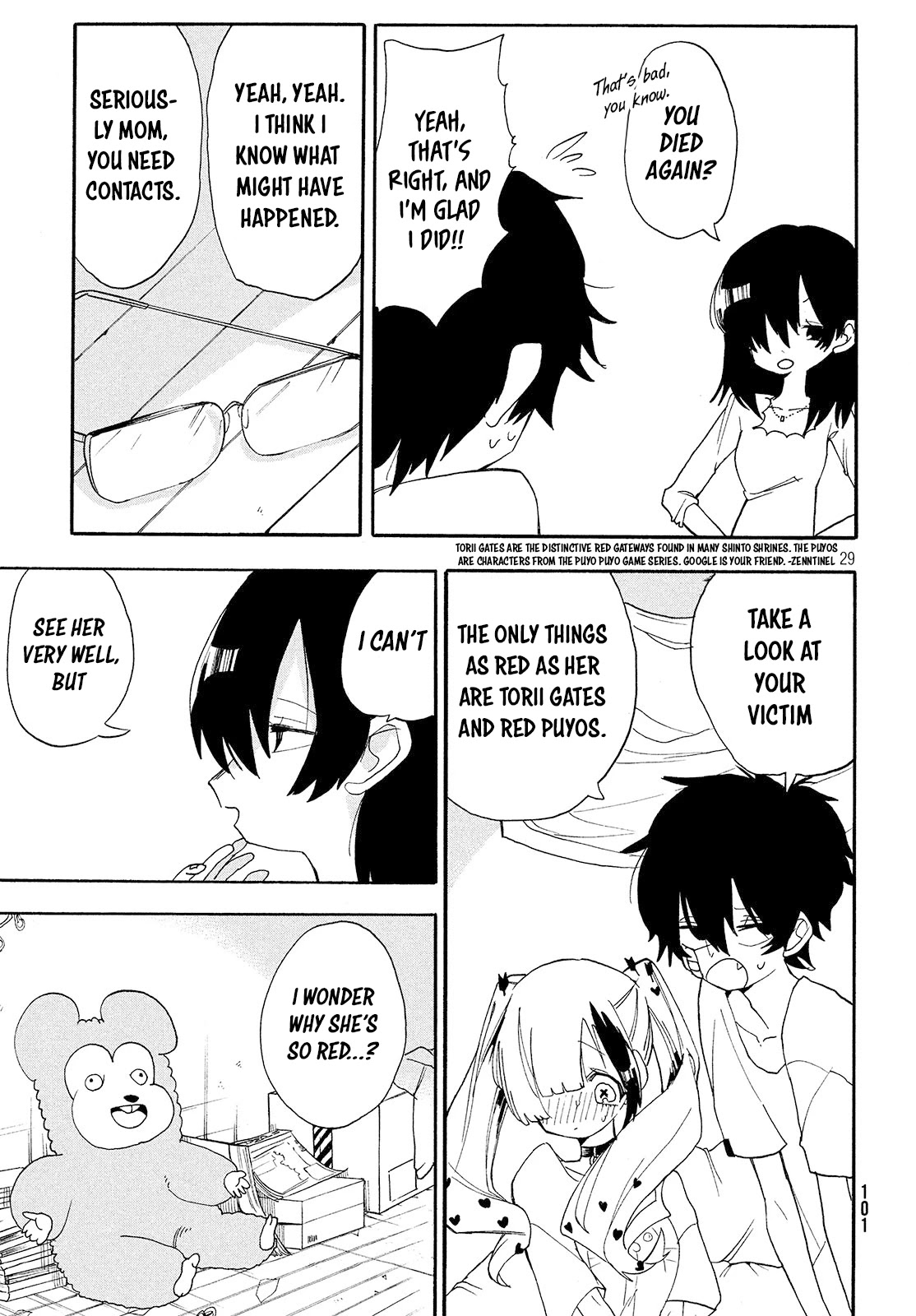 Odoru Respawn Chapter 2 page 29 - Chapter 2: I wonder why she's so red