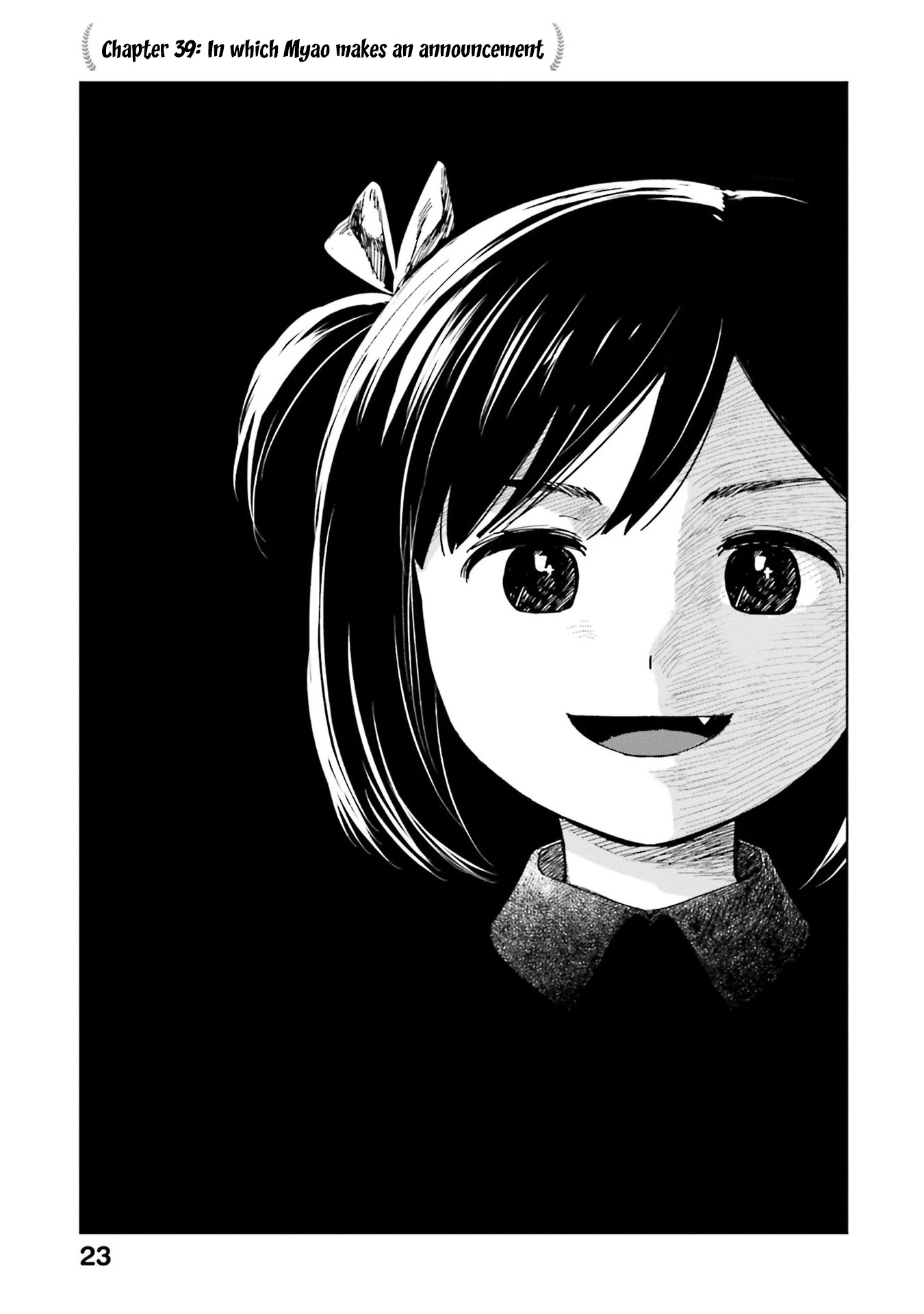 Oh, Our General Myao Chapter 39 page 1 - Chapter 39: In which Myao makes an announcement