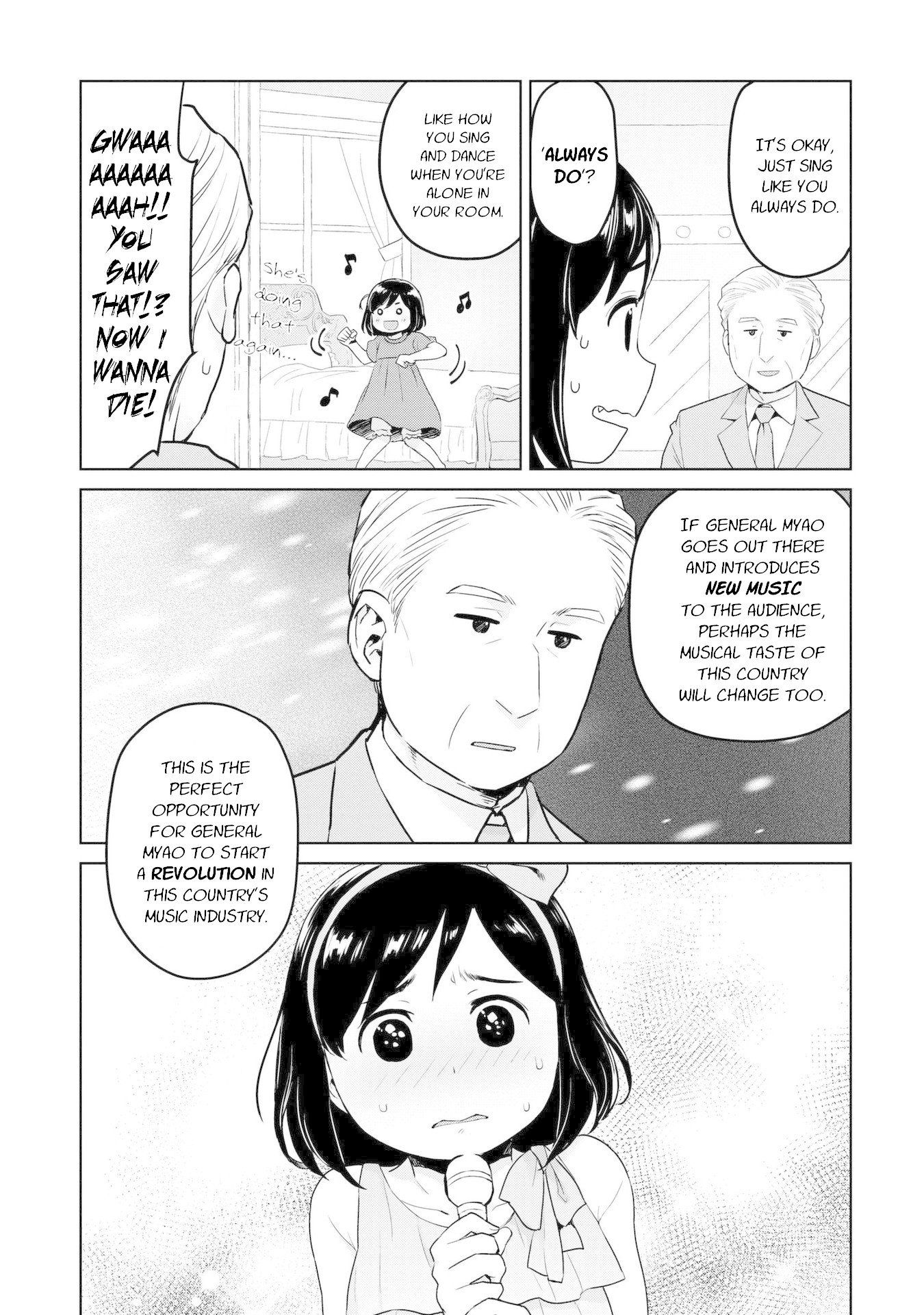 Oh, Our General Myao Chapter 5 page 5 - Chapter 5: In Which Myao Sings Her Heart Out