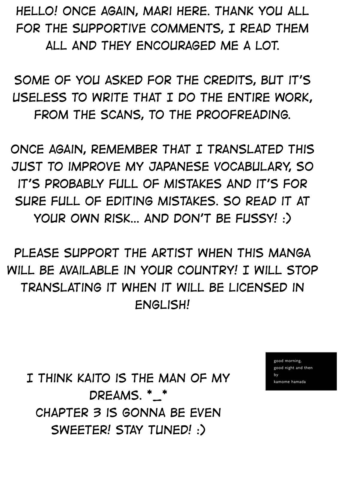 Ohayou to Oyasumi to Sono Ato ni Chapter 2 page 1 - Chapter 2