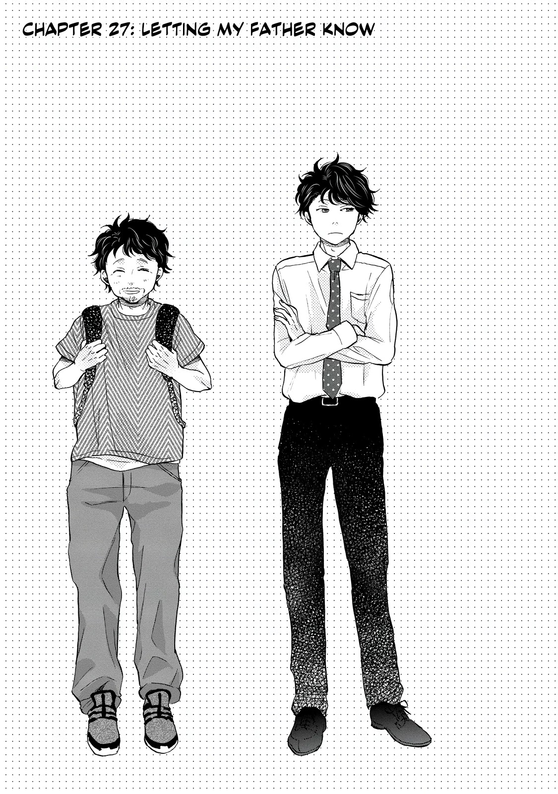 Ohayou Toka Oyasumi Toka Chapter 27 page 1 - Chapter 27: Letting My Father Know