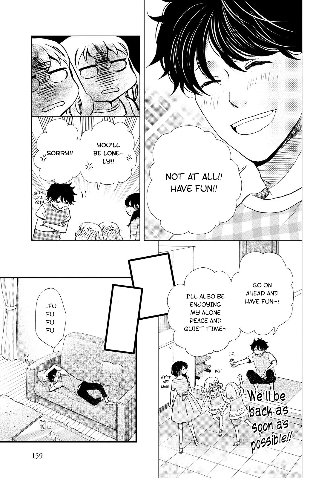 Ohayou Toka Oyasumi Toka Chapter 30 page 5 - Chapter 30: Being Alone Versus Being With Everyone [END]