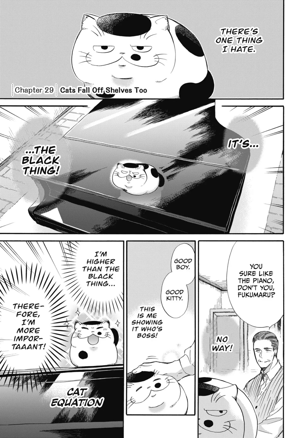 Ojisama to Neko Chapter 29 page 1 - Chapter 29: Cats Fall Off Shelves Too