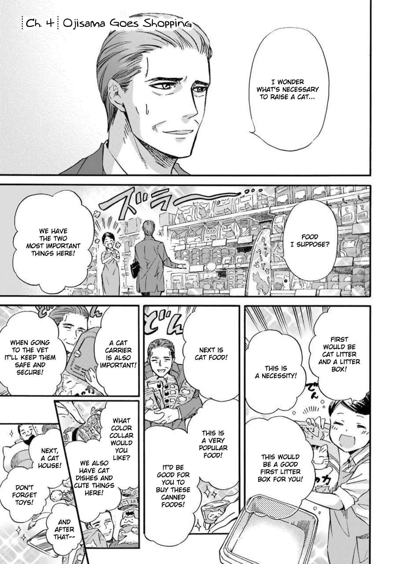 Ojisama to Neko Chapter 4 page 1 - Chapter 4: Ojisama Goes Shopping