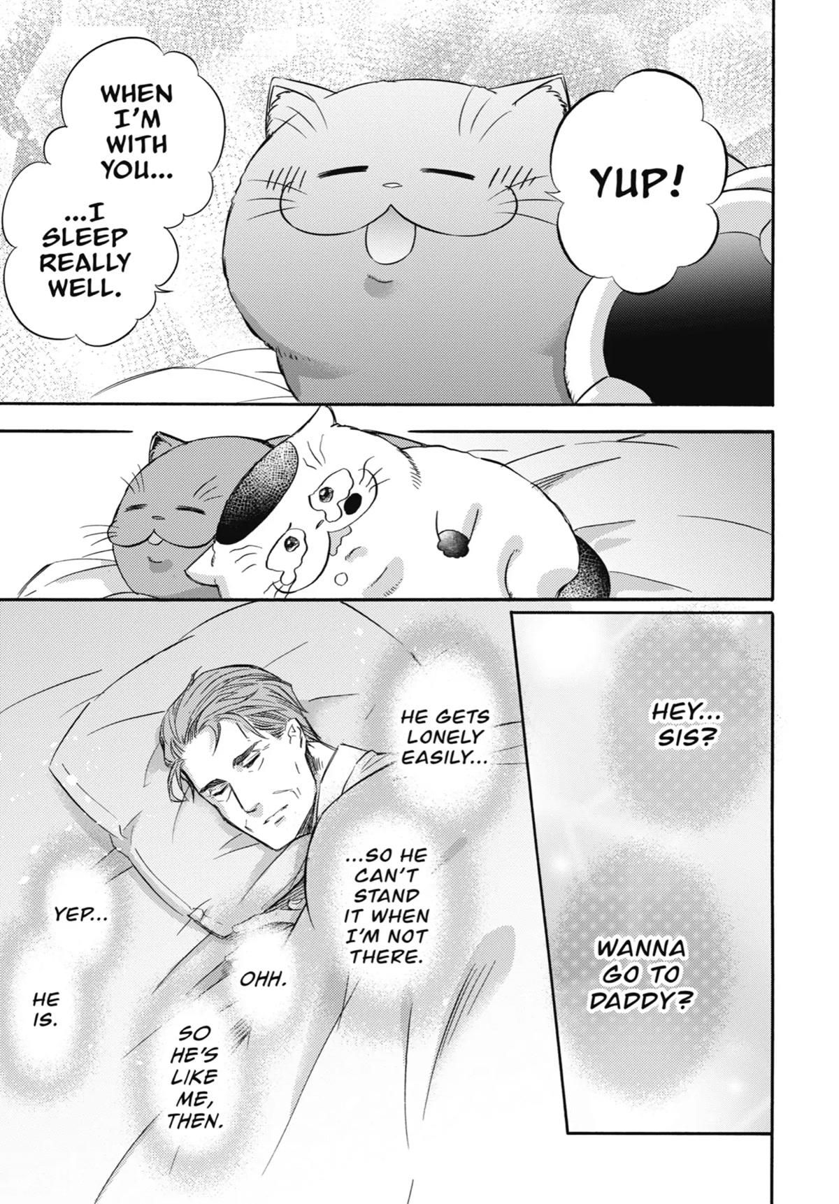 Ojisama to Neko Chapter 61.5 page 5 - Chapter 61.5: Meowy Bedfellows