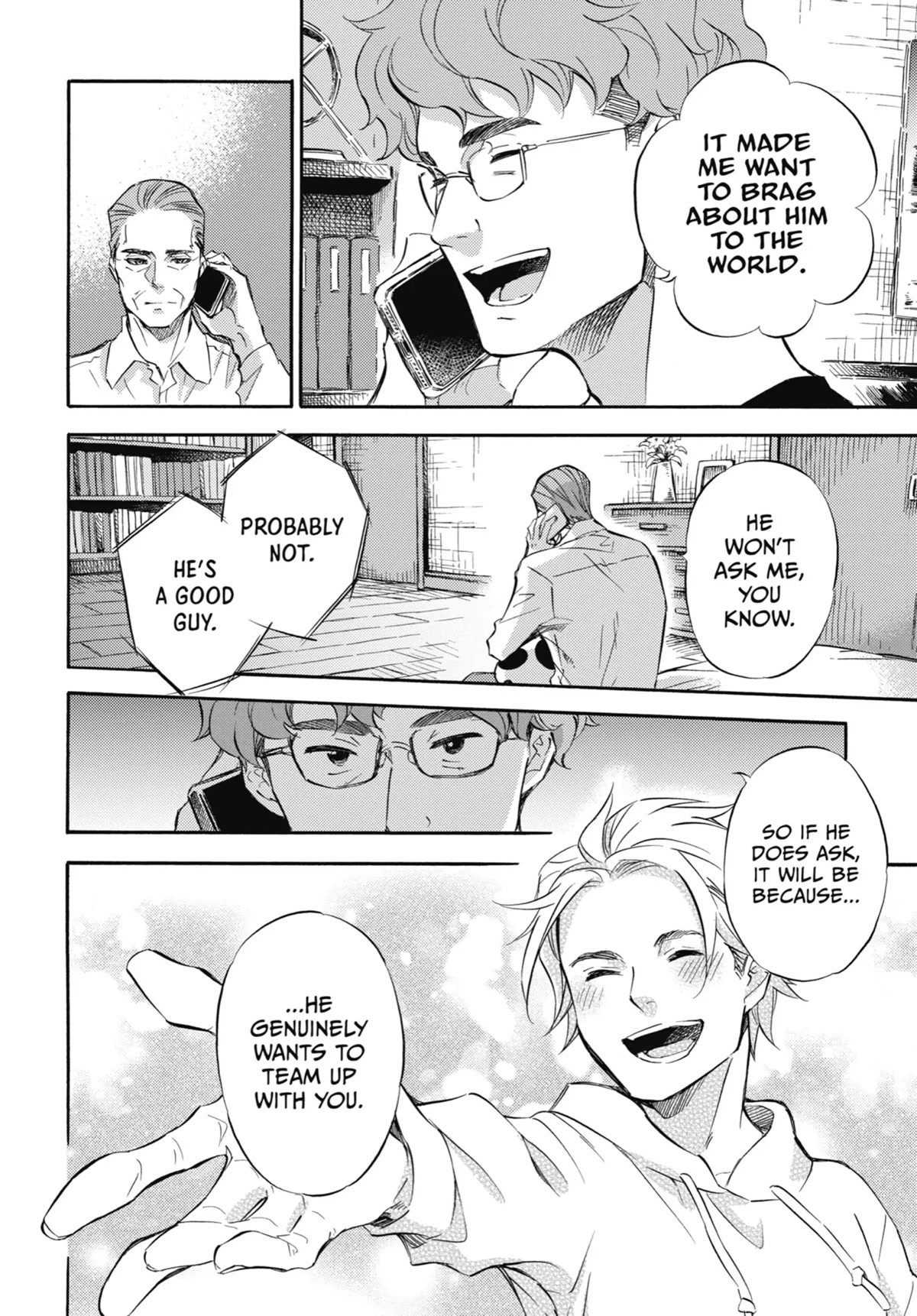 Ojisama to Neko Chapter 64 page 14 - Chapter 64: Go Fur It, Mori-mori