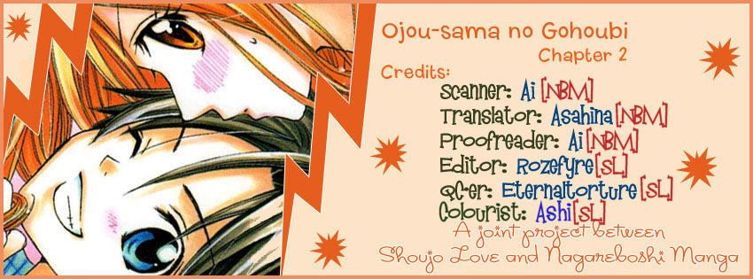 Ojousama no Gohoubi Chapter 2 page 1 - Chapter 2: Ojousama no Gohoubi (2)