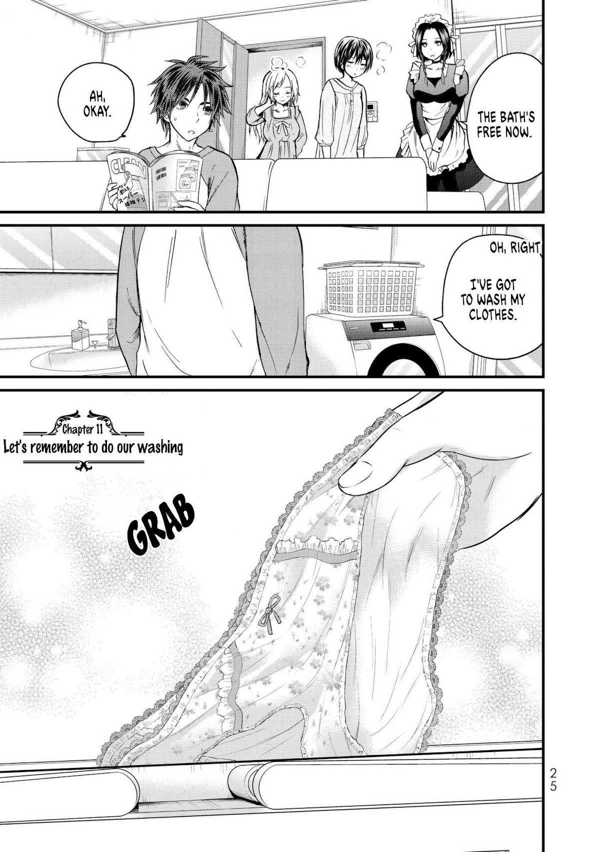 Ojousama no Shimobe Chapter 11 page 2 - Chapter 11: Let's remember to do our washing