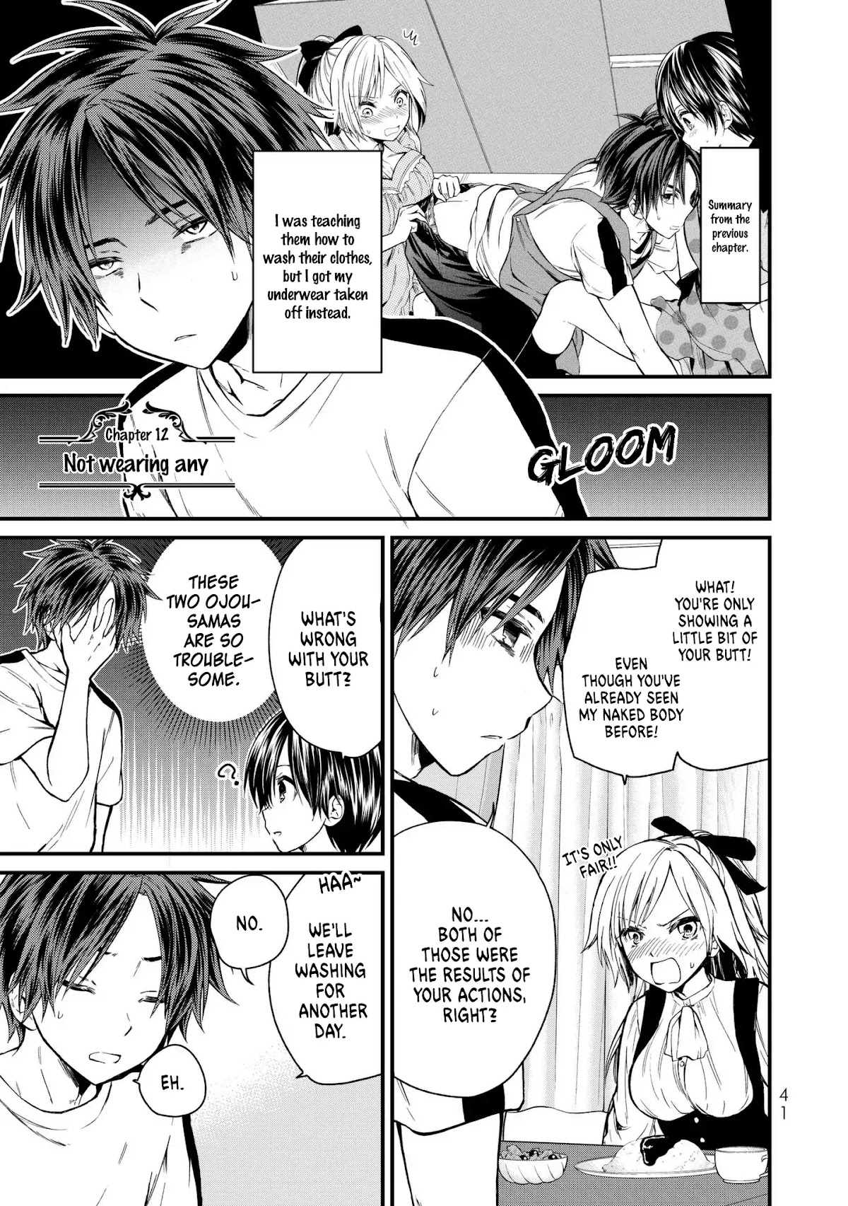 Ojousama no Shimobe Chapter 12 page 2 - Chapter 12: Not wearing any
