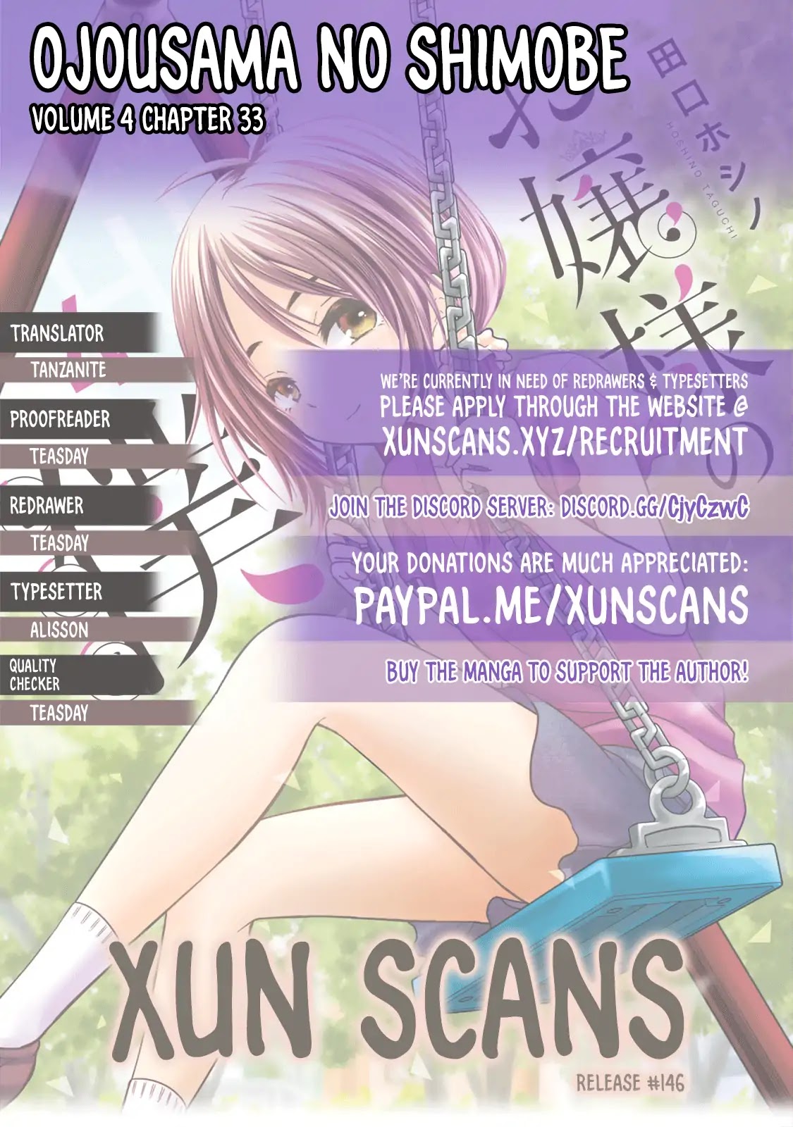 Ojousama no Shimobe Chapter 33 page 1 - Chapter 33: She's precious to me