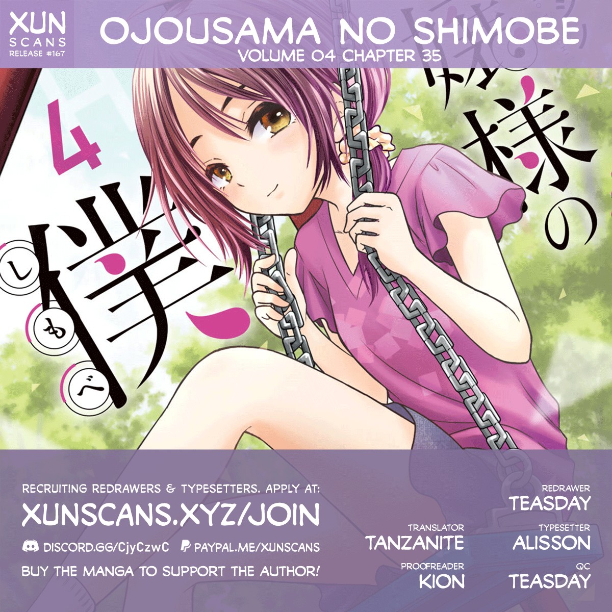 Ojousama no Shimobe Chapter 35 page 1 - Chapter 35: Not a child after all
