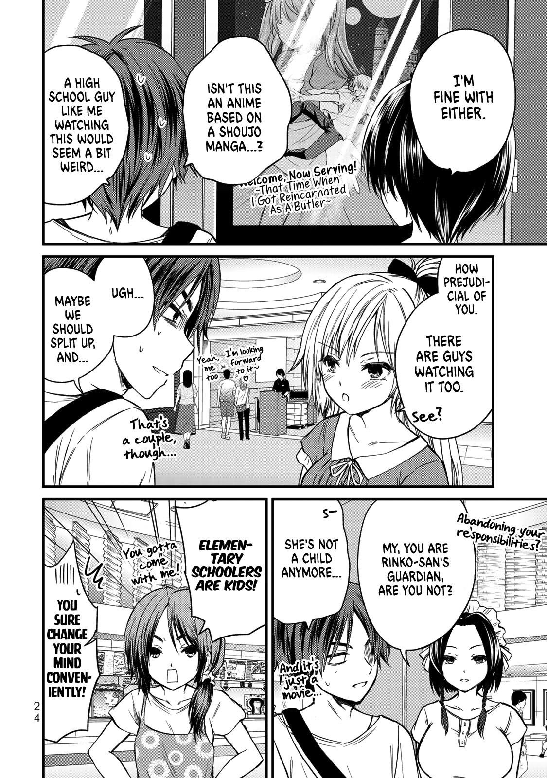Ojousama no Shimobe Chapter 38 page 3 - Chapter 38: Let's watch a movie