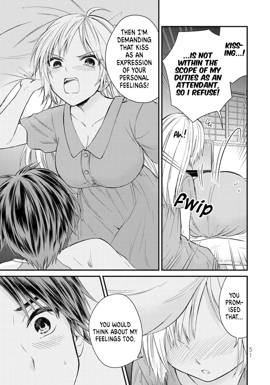 Ojousama no Shimobe Chapter 39 page 10 - Chapter 39: The meaning of a kiss