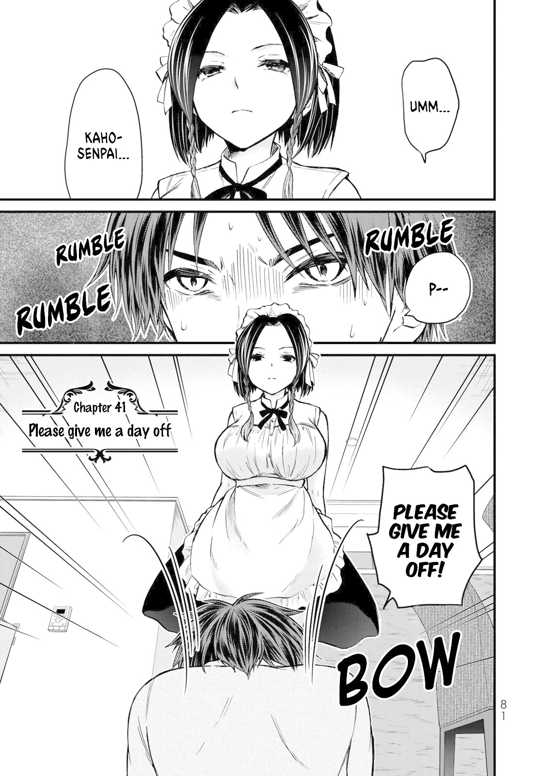 Ojousama no Shimobe Chapter 41 page 2 - Chapter 41: Please give me a day off