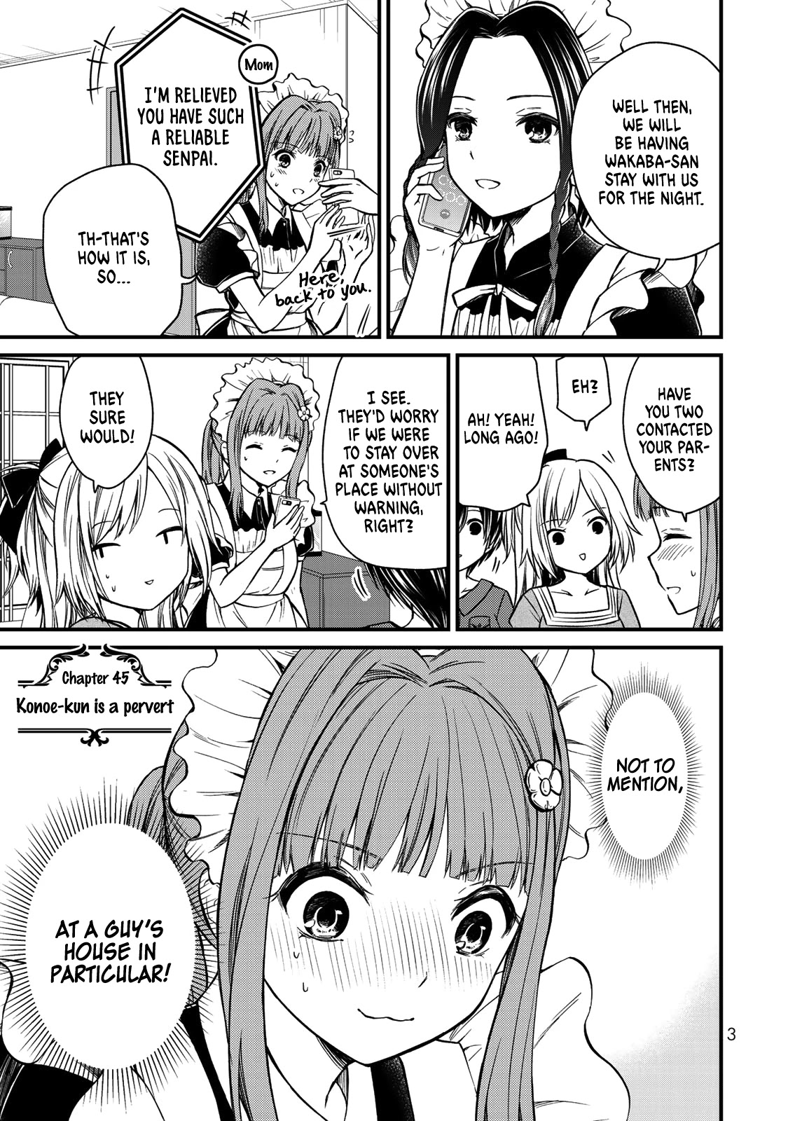 Ojousama no Shimobe Chapter 45 page 5 - Chapter 45: Konoe-kun is a pervert