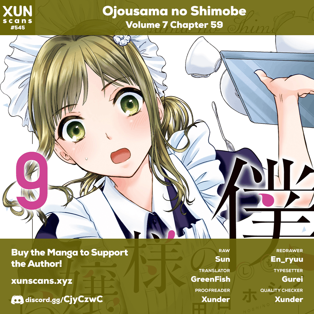 Ojousama no Shimobe Chapter 59 page 1 - Chapter 59: I can do it by myself!
