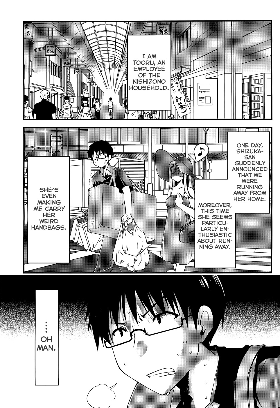 Ojousama wa Nigedashita Chapter 2 page 1 - Chapter 2: The other side of the curtain
