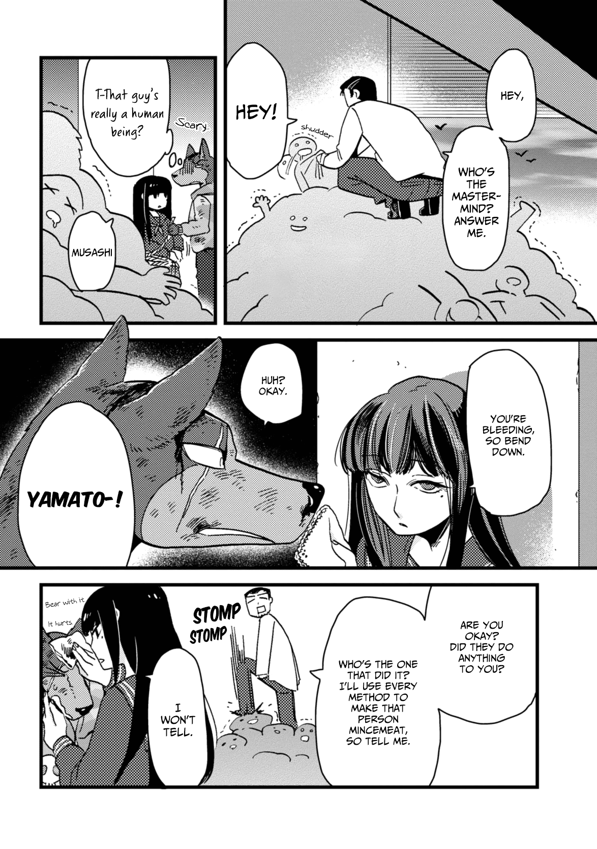 Ojyo with Seven Dogs Chapter 2 page 16 - Chapter 2: Young Miss and Mad Dog's Owner