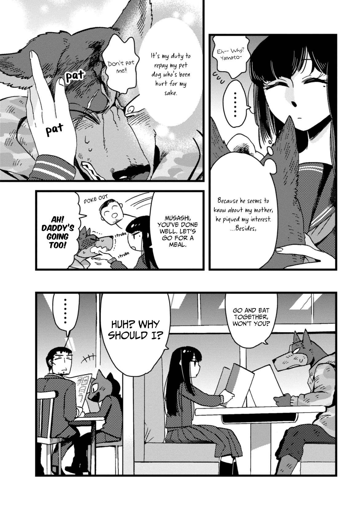 Ojyo with Seven Dogs Chapter 2 page 17 - Chapter 2: Young Miss and Mad Dog's Owner