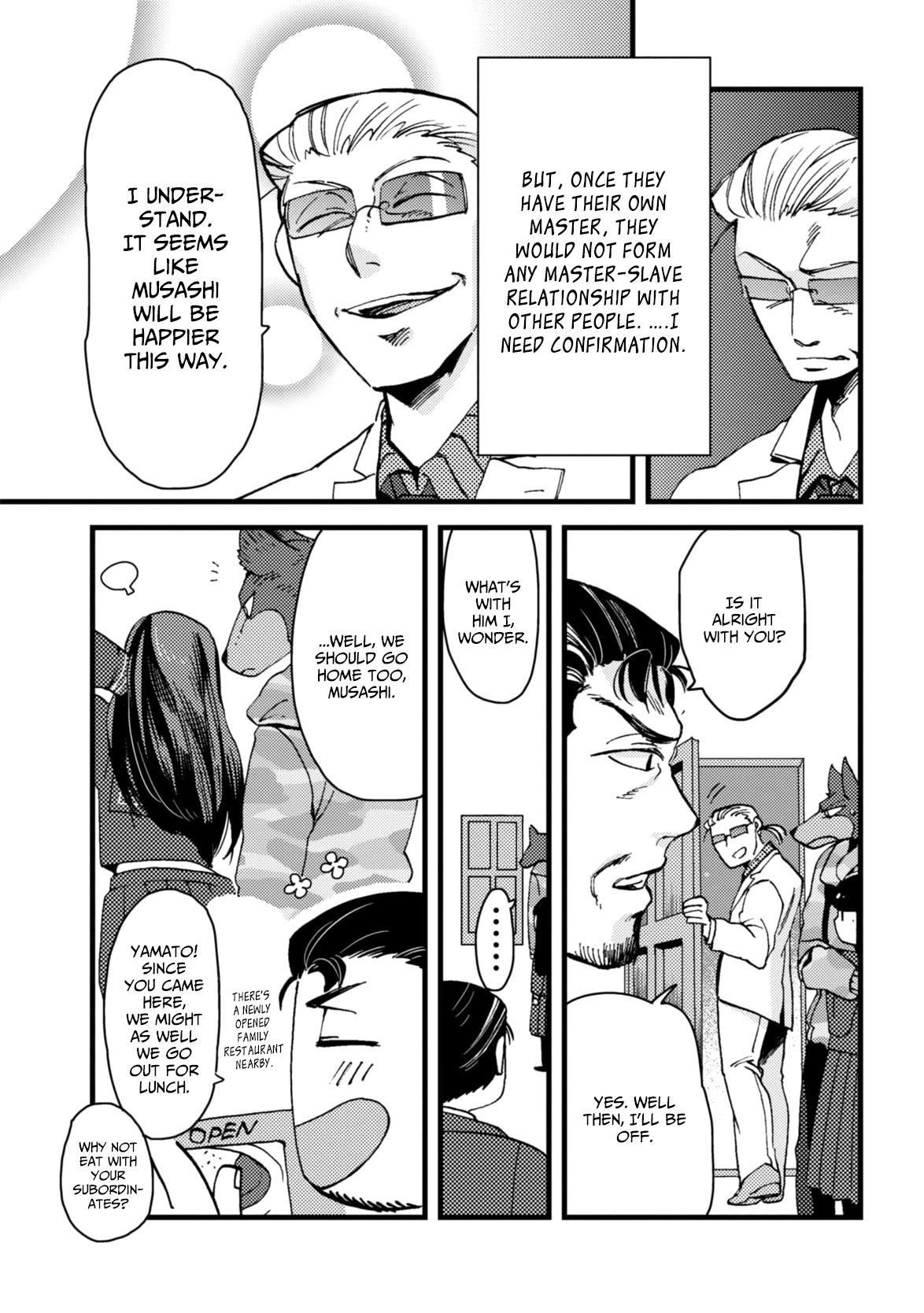 Ojyo with Seven Dogs Chapter 2 page 5 - Chapter 2: Young Miss and Mad Dog's Owner