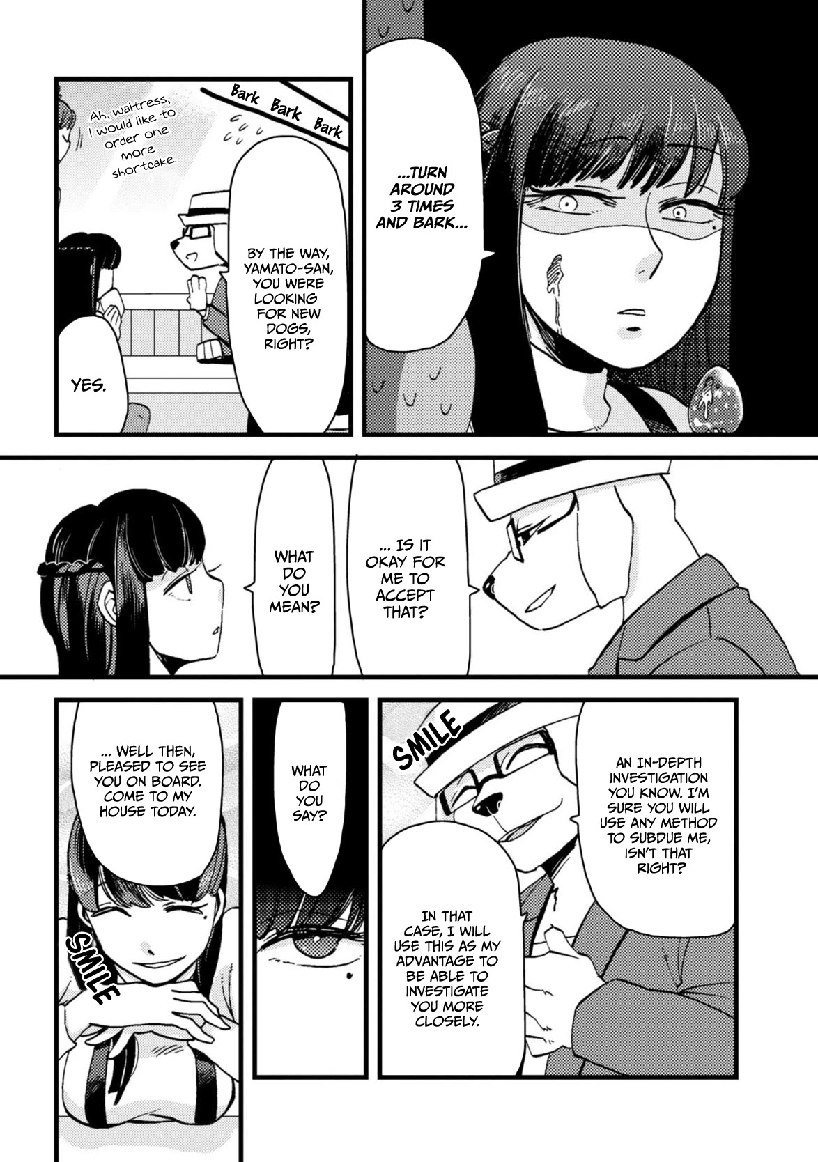Ojyo with Seven Dogs Chapter 3 page 13 - Chapter 3: Young Miss and The Intellectual Dog