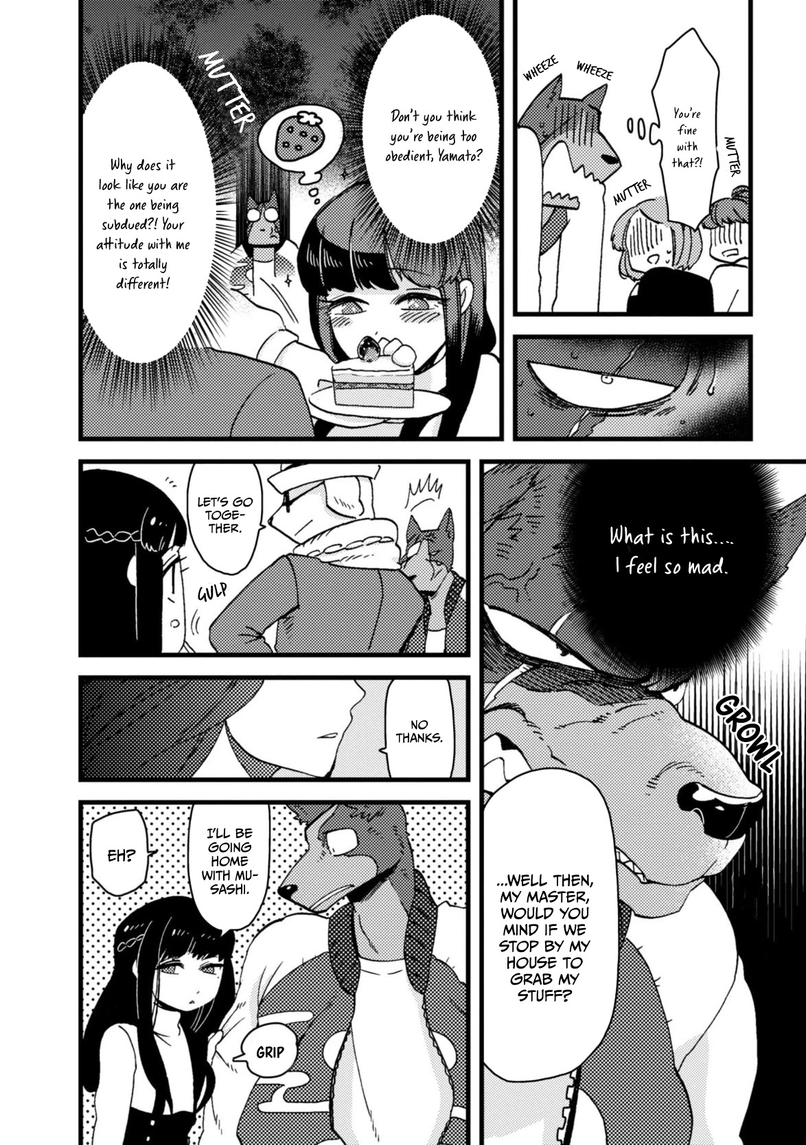 Ojyo with Seven Dogs Chapter 3 page 14 - Chapter 3: Young Miss and The Intellectual Dog