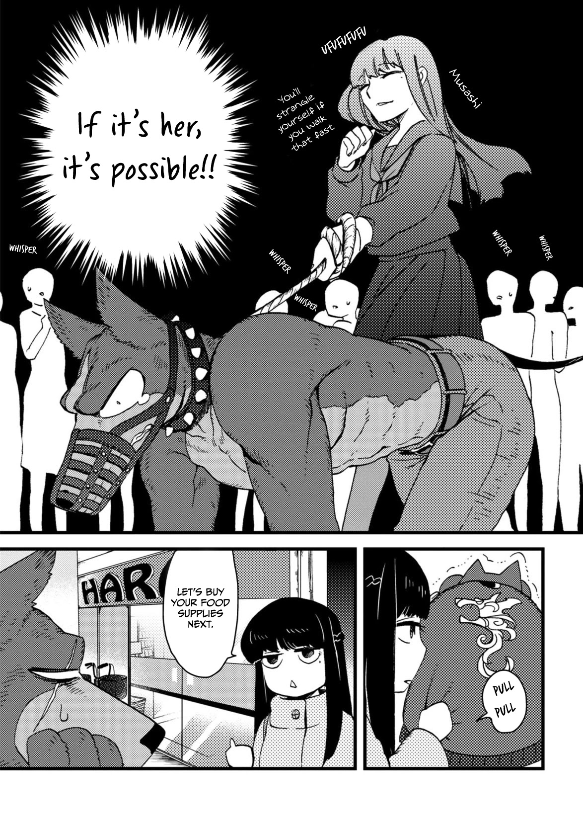 Ojyo with Seven Dogs Chapter 3 page 4 - Chapter 3: Young Miss and The Intellectual Dog