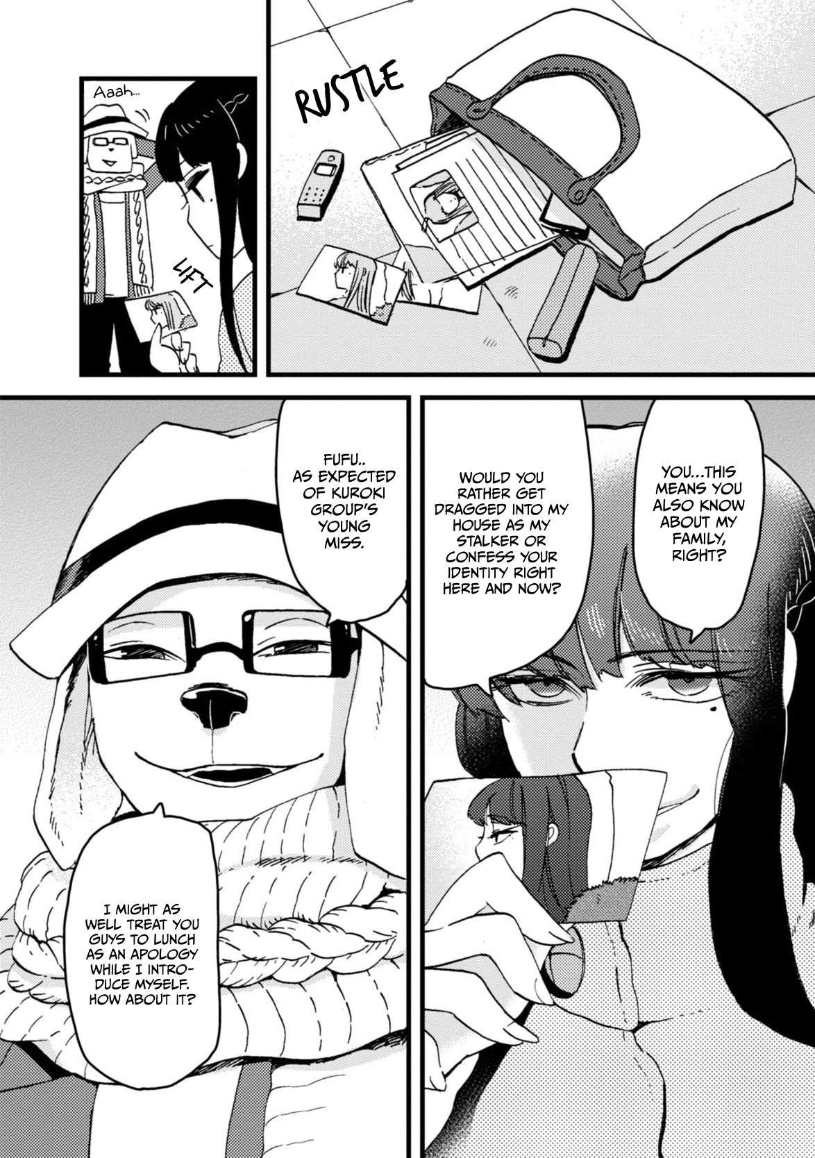 Ojyo with Seven Dogs Chapter 3 page 8 - Chapter 3: Young Miss and The Intellectual Dog