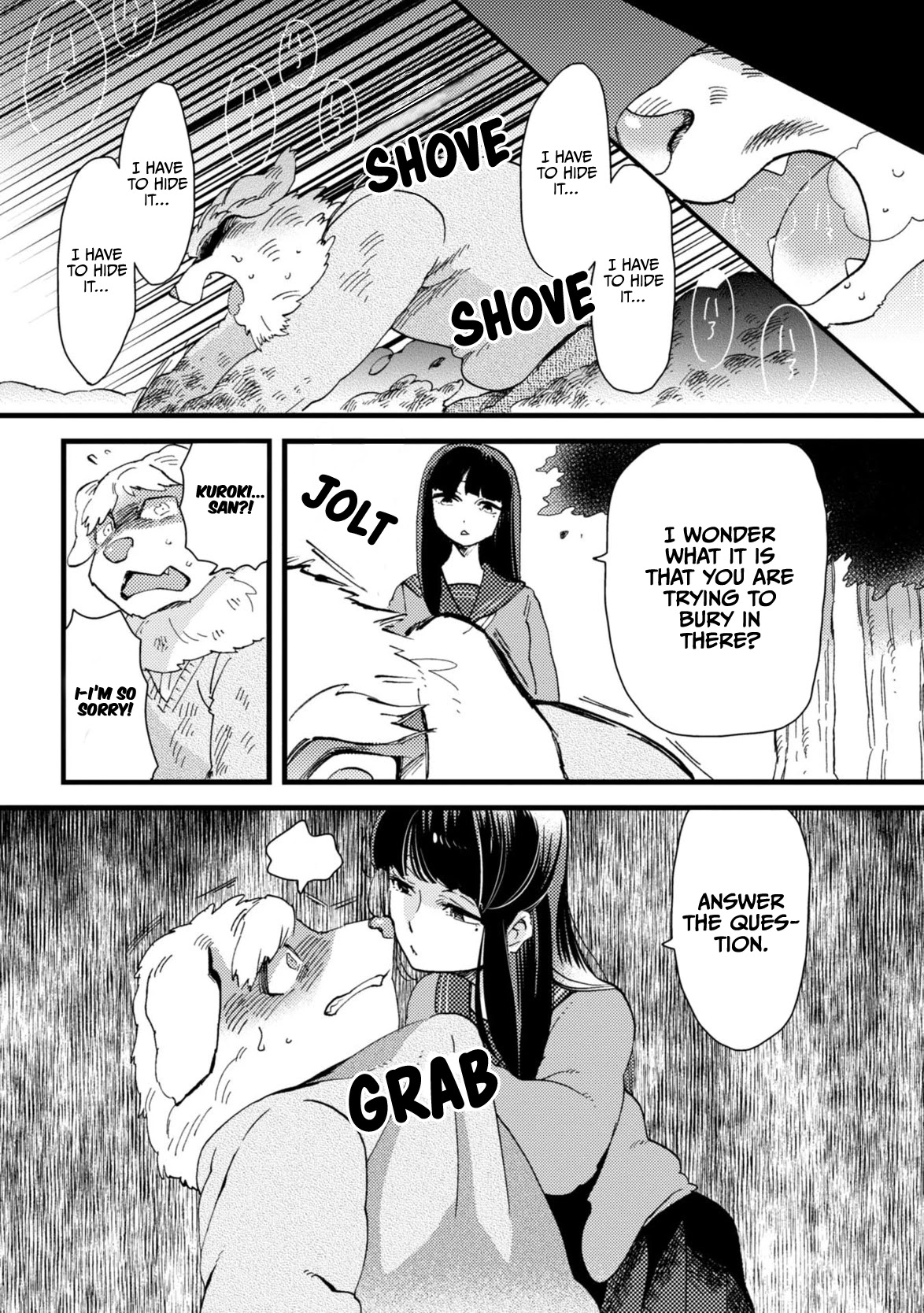 Ojyo with Seven Dogs Chapter 4 page 13 - Chapter 4: Young Miss and Giant Dog