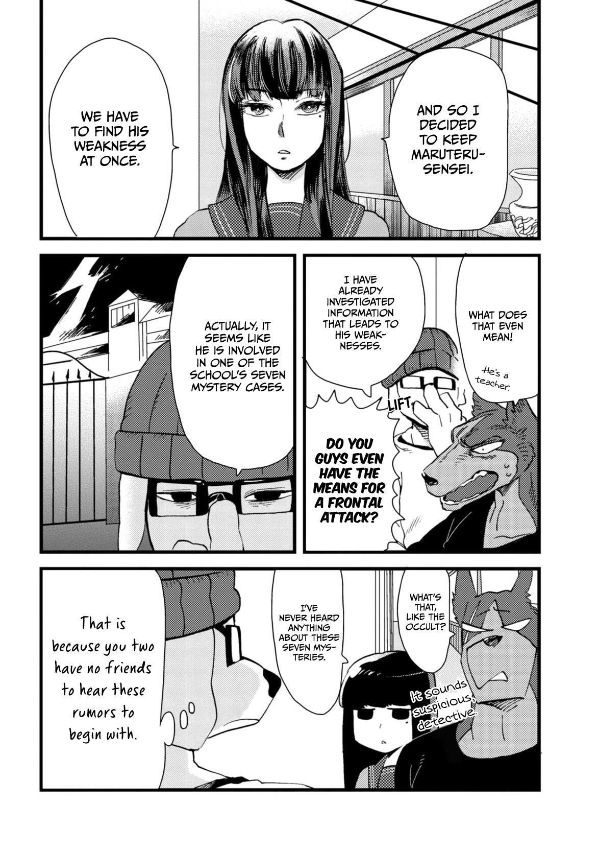 Ojyo with Seven Dogs Chapter 4 page 9 - Chapter 4: Young Miss and Giant Dog