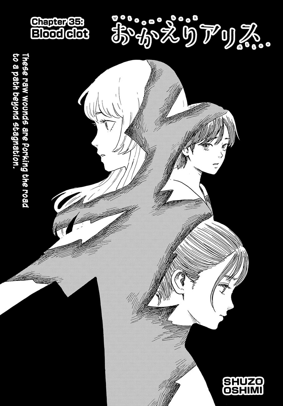 Okaeri Alice Chapter 35 page 1 - Chapter 35: Blood clot