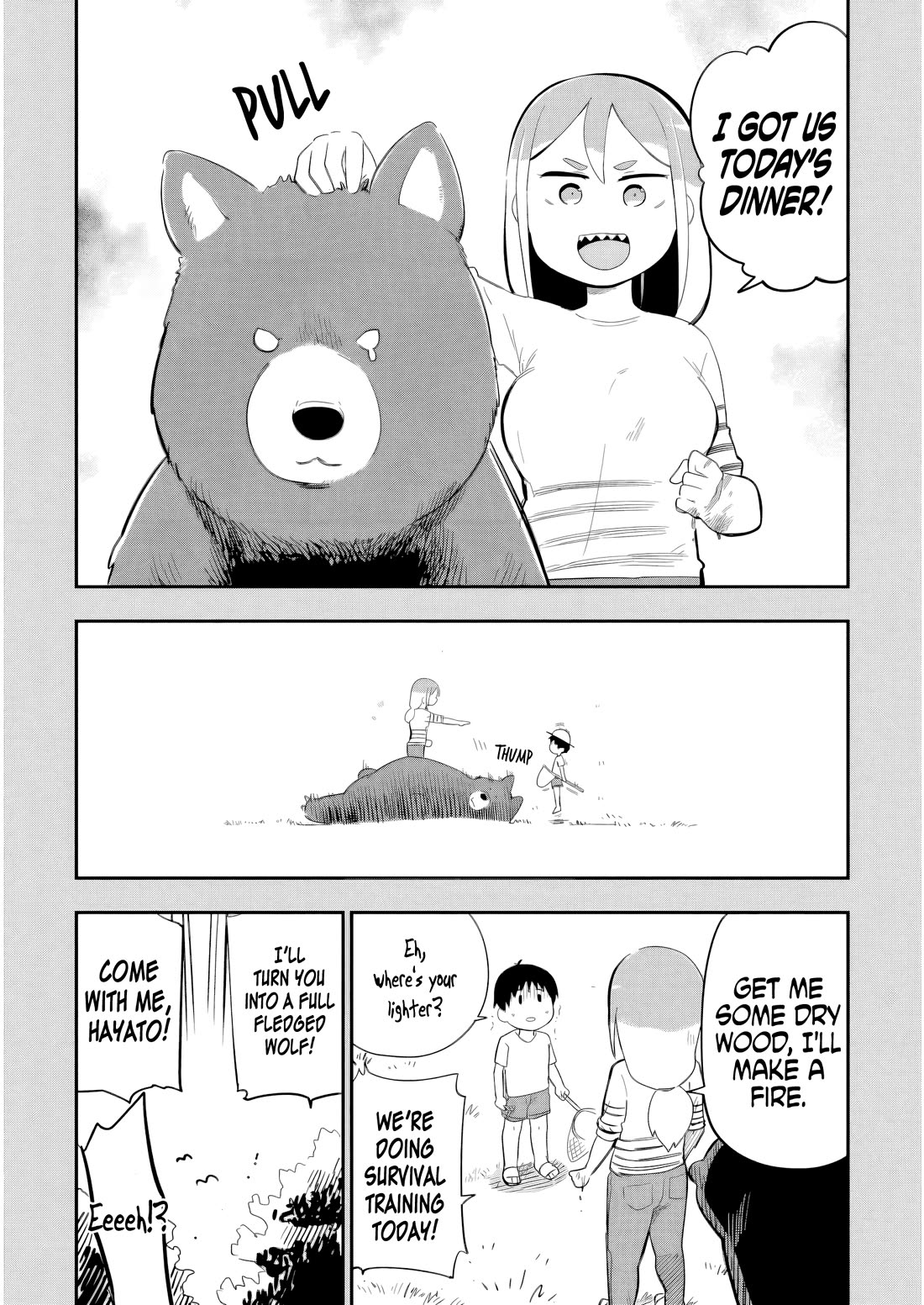 Ōkami-kun wa Hayakawa-san ni katenai Chapter 15.1 page 2 - Chapter 15.1: Mom vs the Wild (Omake)