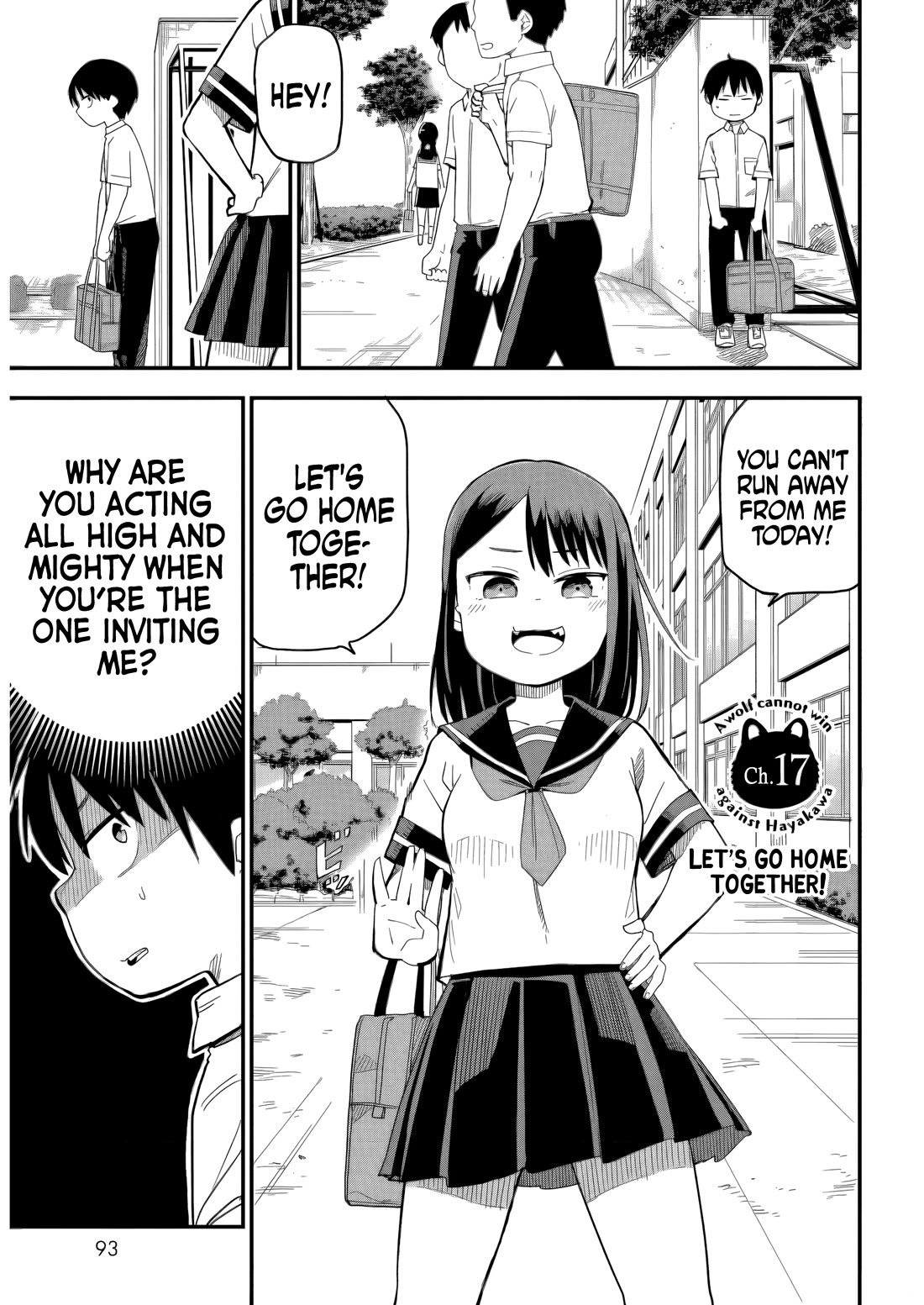 Ōkami-kun wa Hayakawa-san ni katenai Chapter 17 page 1 - Chapter 17: Let's Go Home Together!