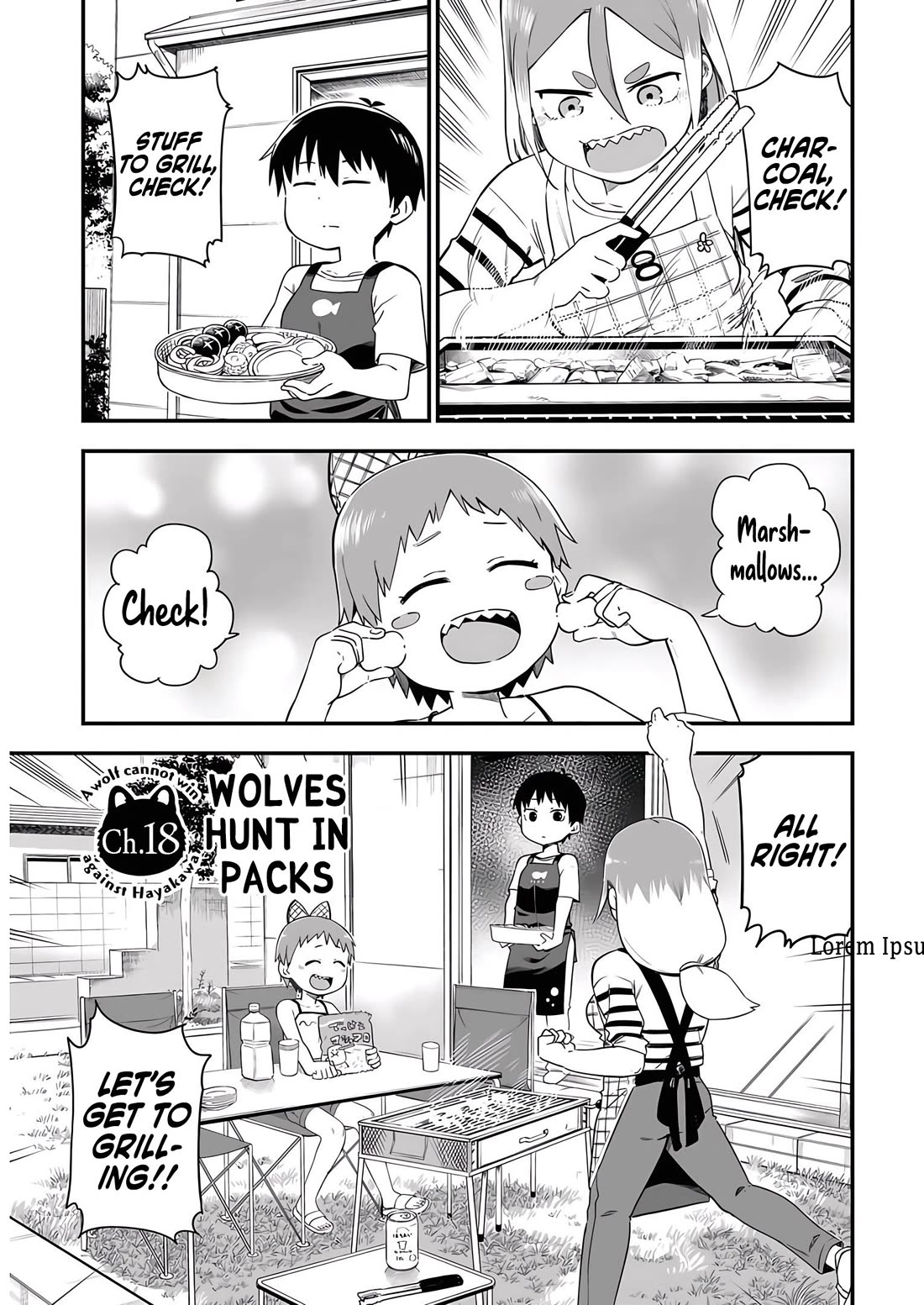 Ōkami-kun wa Hayakawa-san ni katenai Chapter 18 page 1 - Chapter 18: Wolves Hunt in Packs