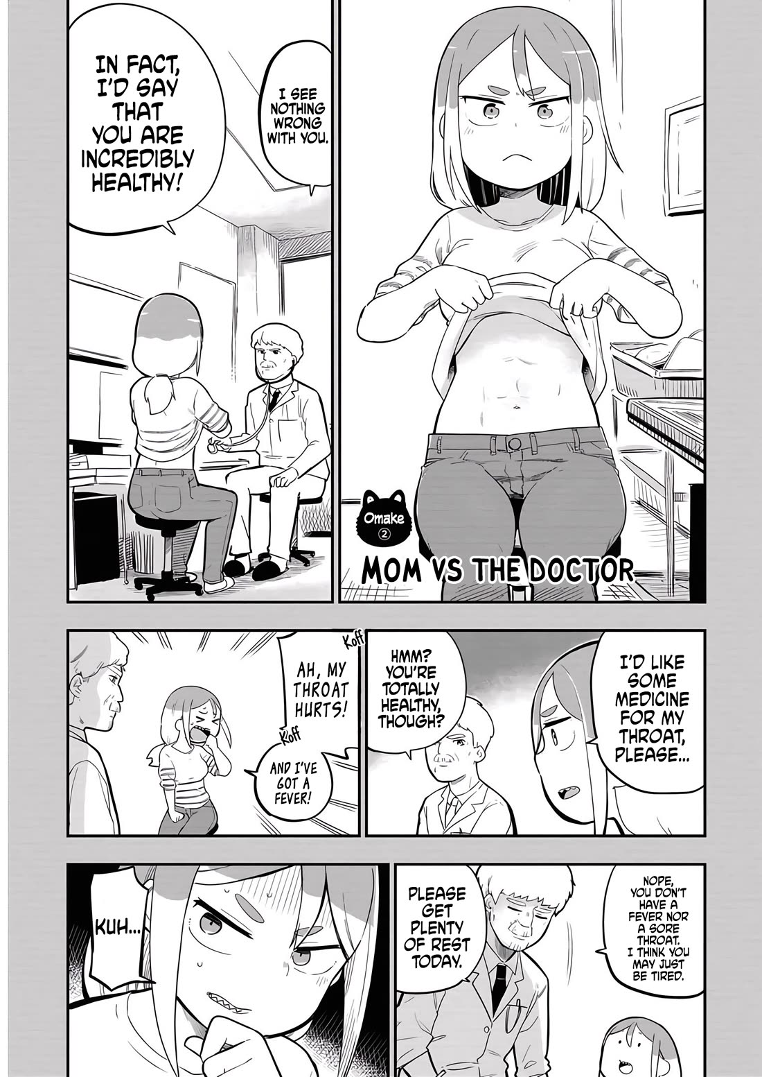 Ōkami-kun wa Hayakawa-san ni katenai Chapter 19.1 page 1 - Chapter 19.1: Mom vs The Doctor