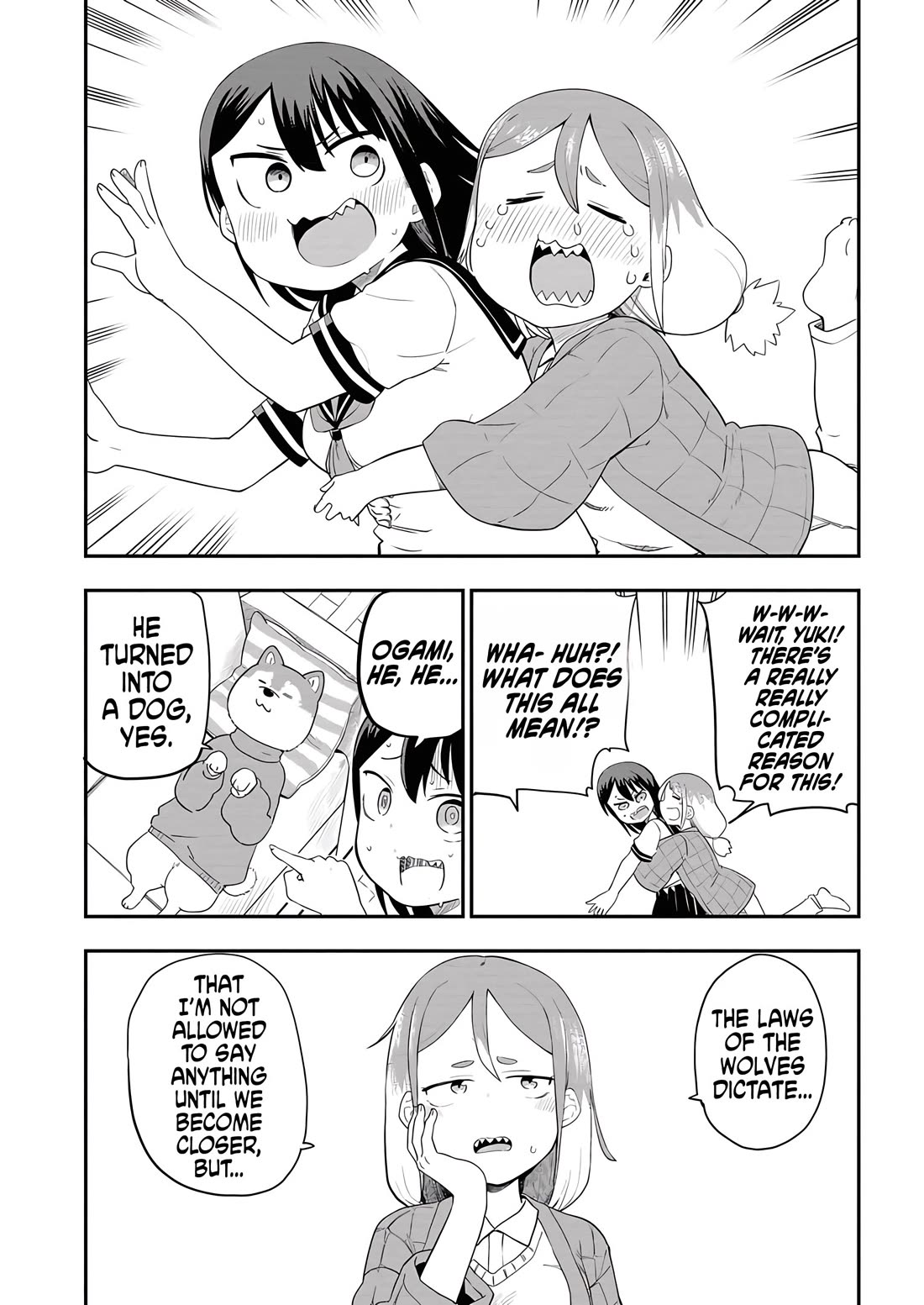 Ōkami-kun wa Hayakawa-san ni katenai Chapter 20 page 13 - Chapter 20: What the... You're so fluffy?!