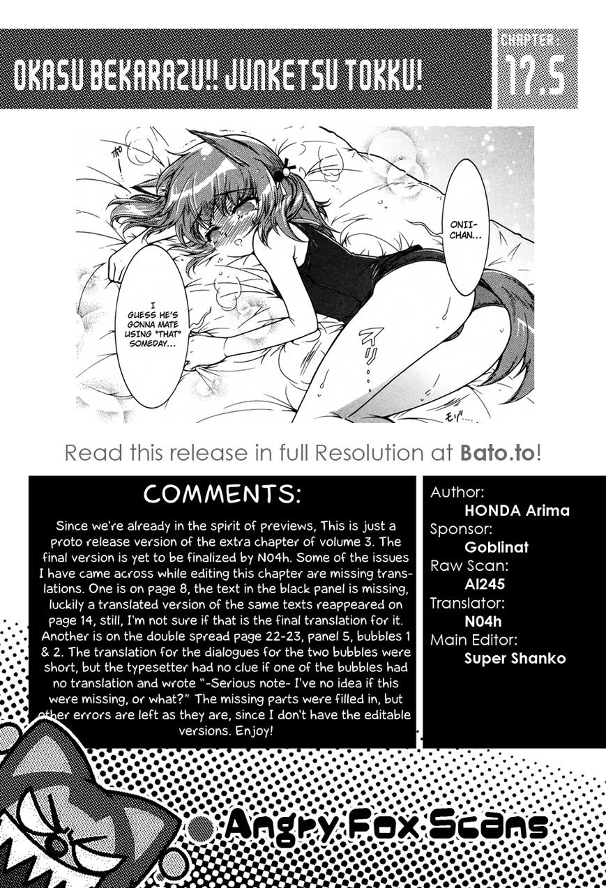 Okasu Bekarazu!! Junketsu Tokku! Chapter 17.5 page 28 - Chapter 17.5 : My First Time was with My Older Brother